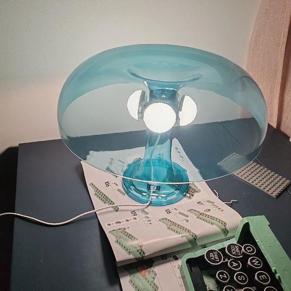 Lampe de Chevet - MinimalistMushroomTableLamp™ - Bleu