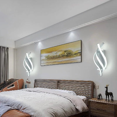 applique murale Feuille dans chambre comme lampe de chevet