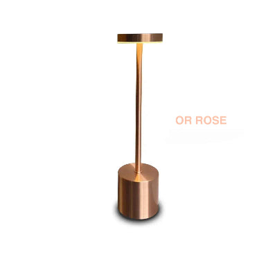 lampe table rose doré