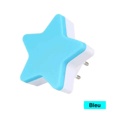 veilleuse sur prise star bleu