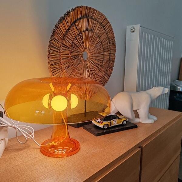 Lampe de Chevet - MinimalistMushroomTableLamp™ - Jaune