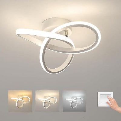 Plafonnier LED 3 couleurs luminosité style banc