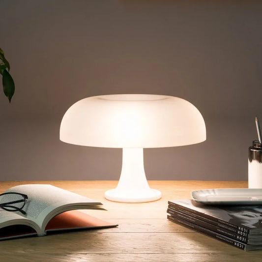Lampe de Chevet - MinimalistMushroomTableLamp™ - Blanc