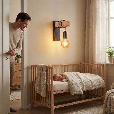applique murale bois Moderne chambre de bébé