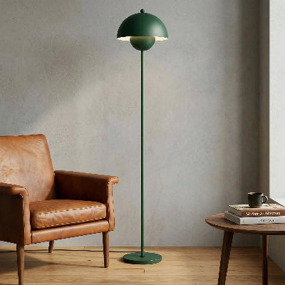 lampadaires lampagnon couleur vert dans coin lecture