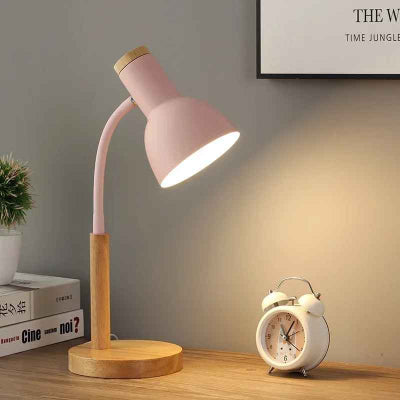 lampe de bureau design rose reveil eclaire par lampe norlumi