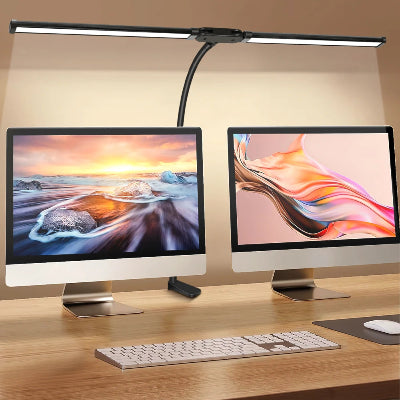 lampe de bureau double têtes double écran lampe Duolumi