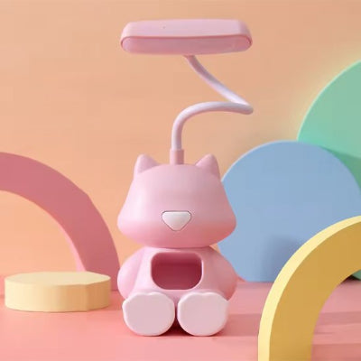 lampe de bureau enfant lampours rose col flexible