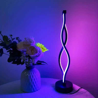 lampe de chevet ambiance tamisé bleu rose