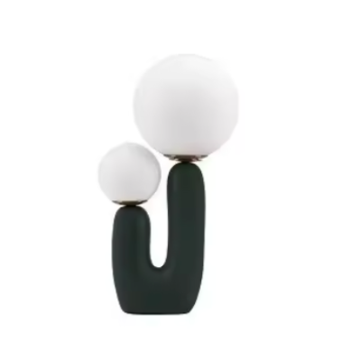 lampe de chevet cactus couleur vert fonce