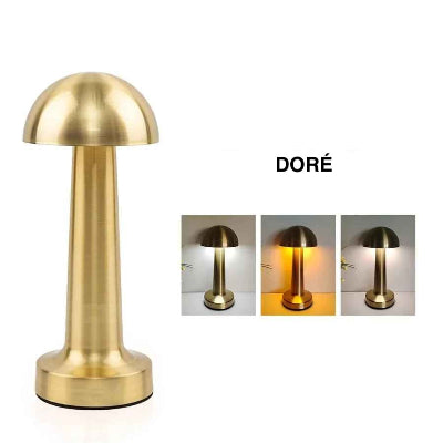 lampe de table doré Bolet
