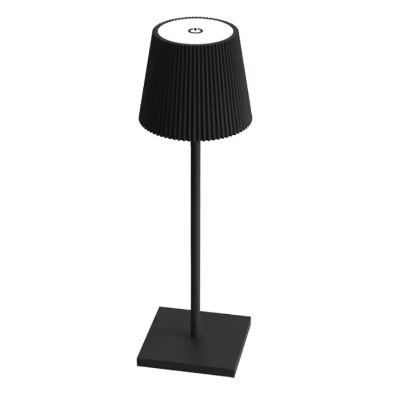 lampe de table rechargeable Bella noir