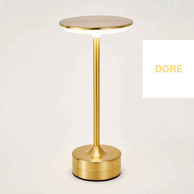 lampe de table sans fil couleur doré