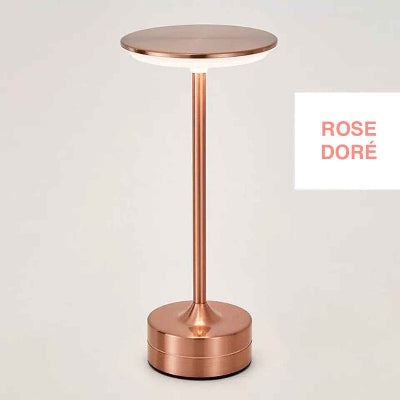 lampe de table sans fil couleur rose doré