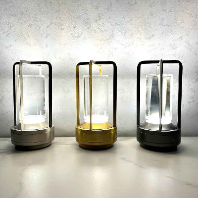 lampe de table sans fils 3 couleurs lanterne