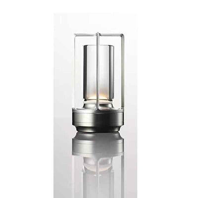 lampe de table sans fils couleur argent