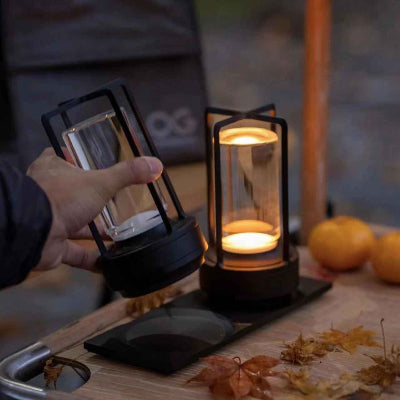 lampe de table sans fils repas dehors