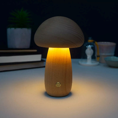 lampes de chevet Champibois grand hêtre sur meuble