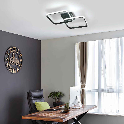 plafonnier led tétris dans bureau