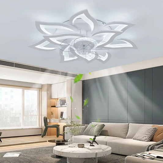plafonnier ventilateur installe salon