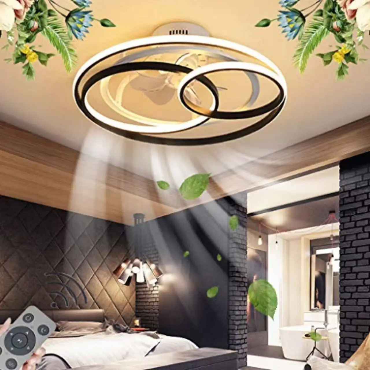 plafonnier ventilateur télécommande confort chambre pour mieux dormir