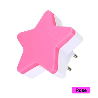 veilleuse sur prise star rose