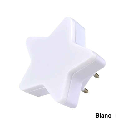 veilleuse sur prise star blanche